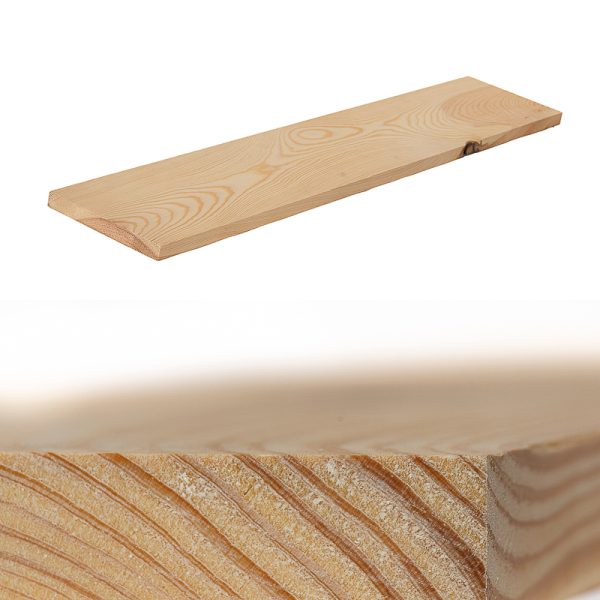 Grenenplank licht rustiek 2 cm dik (kopmaat 20 x 180 mm) - Afbeelding 4