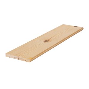 Grenenplank licht rustiek mes en groef 2,7 cm dik (kopmaat 27 x 250 mm)