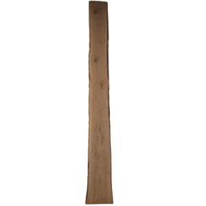Eiken schaaldeel met noesten, gedroogd en geschaafd. 4 cm dik.