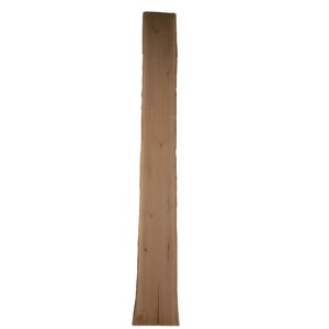 Eiken schaaldeel met noesten, gedroogd en geschaafd. 4 cm dik.