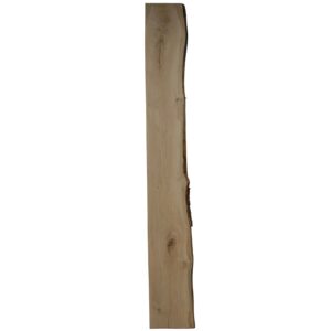 Eiken schaaldeel met noesten, gedroogd en geschaafd. 4 cm dik.