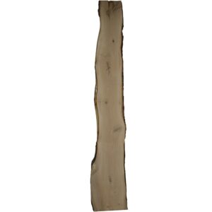 Eiken schaaldeel met noesten, gedroogd en geschaafd. 4 cm dik.