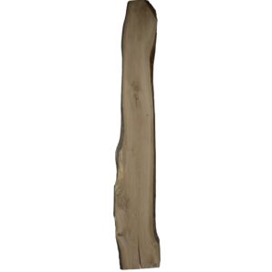 Eiken schaaldeel met noesten, gedroogd en geschaafd. 4 cm dik.