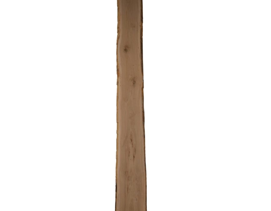 Eiken schaaldeel met noesten, gedroogd en geschaafd. 4 cm dik.