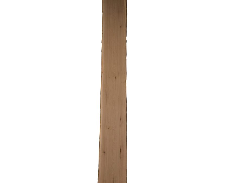Eiken schaaldeel met noesten, gedroogd en geschaafd. 4 cm dik.